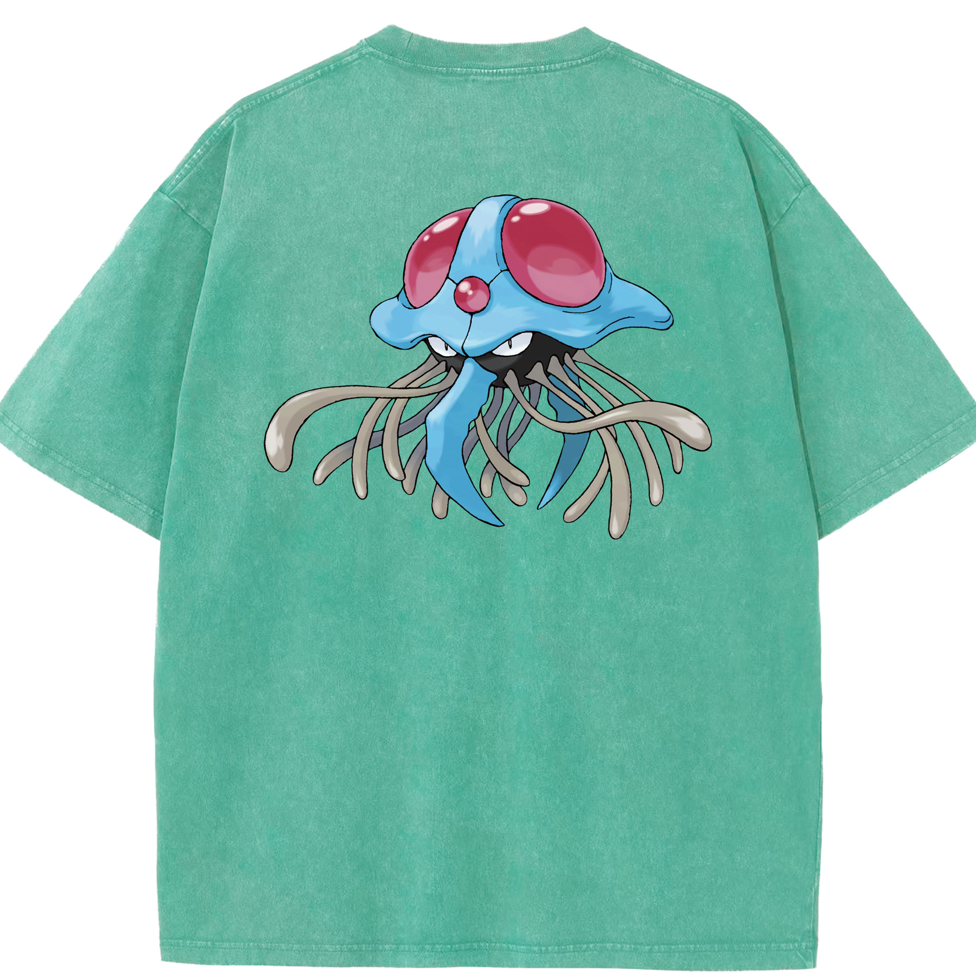 （画像用） ポケットモンスター Pokémon 綿100% ヴィンテージ風 半袖Tシャツ（背面プリント）